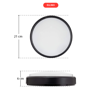  HUBLOT LED ROND 18 W AC 100-265 V/50 Hz, 1440 lm, 6500 K IP 65 1050205107
