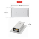 LUMINAIRE EXTÉRIEUR LED MÉTAL-PLASTIQUE / BLANC INCL. 2 X 3W 300LM 4.000K,  IP44240X120X55MM (LXLXH) 307706TF (IEI) FR TLS 4059709002187