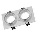 SPOT RECTANGLE ENCAST+DOUILLE GU10 L173xW93xH27mm KZN408160 (KJN0480160)