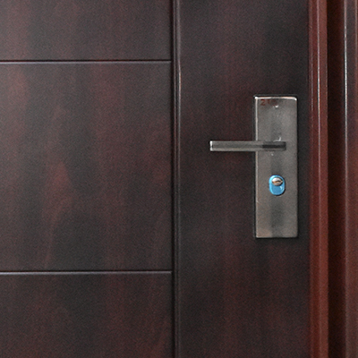 PORTE METALLIQUE INT GAUCHE Model No. 118  2050x960 mmDark wallnut, L,  120 degrees,  U986279