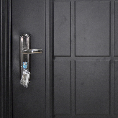 PORTE METALLIQUE Model No. 608  2050x960 mmBlack matt, R, EXT DROITE , can open 120 degr U986283