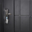 PORTE METALLIQUE Model No. 608  2050x960 mmBlack matt, R, EXT DROITE , can open 120 degr U986283
