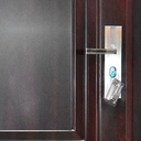 PORTE METALLIQUE Model No. 8750  2050x1200 mmDark wallnut, GAUCHE INT L,  120 degrees,  U986287