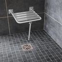 TABOURET PLIABLE INOX AISI 304 L.513 x W.430 x H.446 mmSS201 Capacity: 150 kg 1011010202