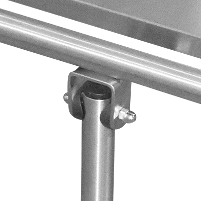 TABOURET PLIABLE INOX AISI 304 L.513 x W.430 x H.446 mmSS201 Capacity: 150 kg 1011010202