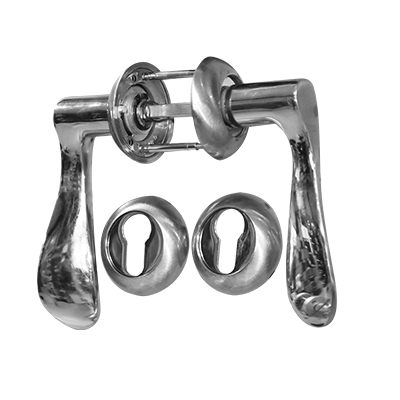 POIGNÉE DE PORTE D'ENTRÉE  EN ALUMINIUM ANODISÉ Ø53 mmX L.125 MM 1 pair/box, 20 pairs/ctn. 2030503022