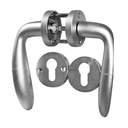 POIGNÉE DE PORTE EXTERIEUR  CHROME EN ALUMINIUM  Ø54XL.123MM   2030503026