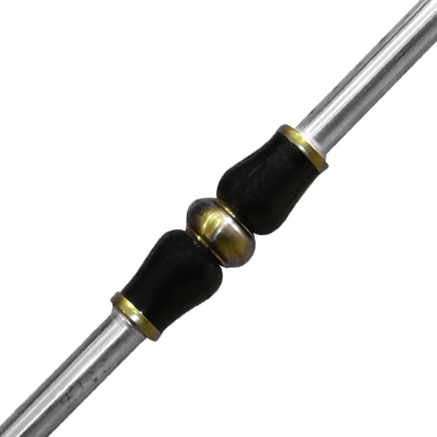 DECORATION TUBE INOX CERAMIQUE NOIR Ø25 x T0.5 x L580 mm 2100602517