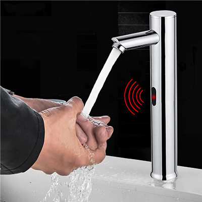 ROBINET LAVABO INFRAROUGE CORPS INOX A2 304 1 FLEXIBLE INOX1010103074