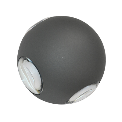 APPLIQUE MURAL EXTÉRIEUR LED CE IP54  AC 85-265 V/50 Hz, 4 W, 330 lm, 4000 K. Ø110 mm. Grey 1050203775