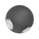 APPLIQUE MURAL EXTÉRIEUR LED CE IP54  AC 85-265 V/50 Hz, 4 W, 330 lm, 4000 K. Ø110 mm. Grey 1050203775
