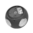APPLIQUE MURAL EXTÉRIEUR LED CE IP54  AC 85-265 V/50 Hz, 4 W, 330 lm, 4000 K. Ø110 mm. Grey 1050203775