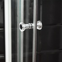 VITRE CABINE DE DOUCHE ROND 90X90CM TRASP BIANCO NESSR90 -1A(FIXES TRANSP.BL)+NESSR90B-1A(COULISS TRANP. BL) (2 ELMTS)