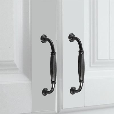 POIGNEE MEUBLE ALU  (9005B) L.130 X ENTRAXE 96MM NOIR  1030906352