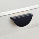 POIGNEE MEUBLE ALU  (6830)L.78 X ENTRAXE 64MM ANODISE NOIR   1030906365