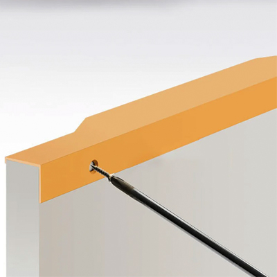 POIGNEE MEUBLE ALU  (6838) L.600XENTRAXE 480MM ANODISE DORE  1030906343