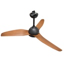 VENTILATEUR AVEC LUMIÈRE LED 18 W + COMMANDE  52" 52045