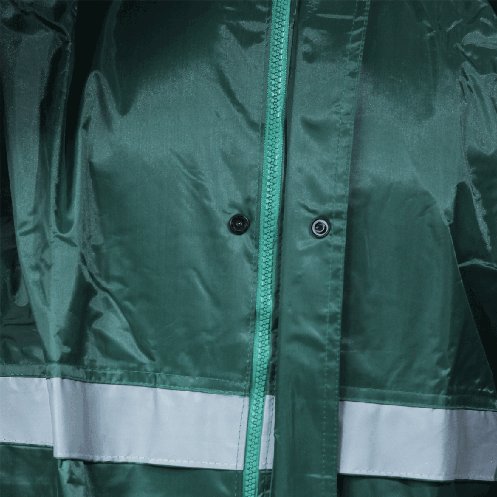 IMPERMEABLE AVEC PATALON VERT AVEC BANDE 190D TAILLE L 2011211065