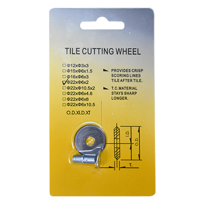 MARQUER ROUE A GRATTER HRA93 COUPE CARREAUX PRO D22 X D6 X 2  2010805010
