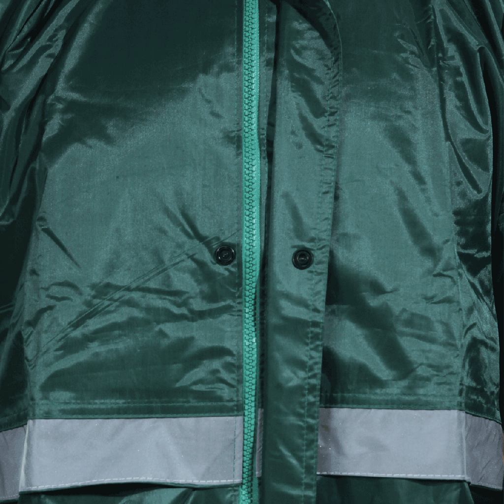 IMPERMEABLE AVEC PATALON VERT AVEC BANDE 190D TAILLE XL 2011211066