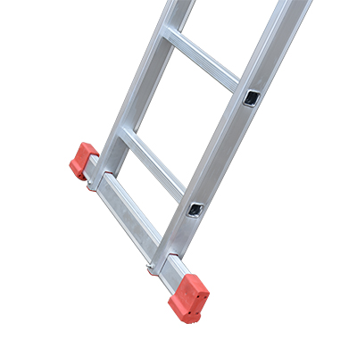 ECHELLE DOUBLE EXTENSIBLE AVEC DES CROCHETS 10 MARCHES H 4,88M  P 13KG 10715 (MXLD JRMX)