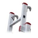 ECHELLE DOUBLE EXTENSIBLE AVEC DES CROCHETS 10 MARCHES H 4,88M  P 13KG 10715 (MXLD JRMX)