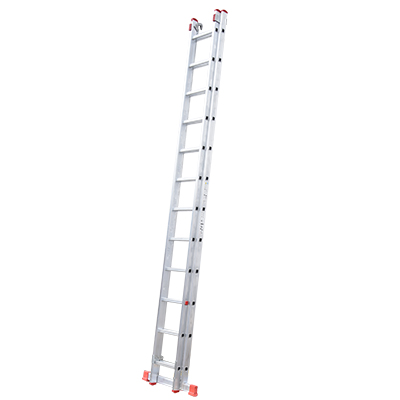 ECHELLE DOUBLE EXTENSIBLE AVEC CROCHETS  12 MARCHES H  6,05M P 16KG 10721 (MXLD JRMX)