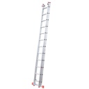 ECHELLE DOUBLE EXTENSIBLE AVEC CROCHETS  12 MARCHES H  6,05M P 16KG 10721 (MXLD JRMX)