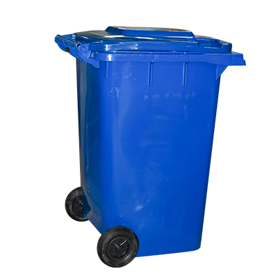 POUBELLE PLASTIQUE BLEU  360L