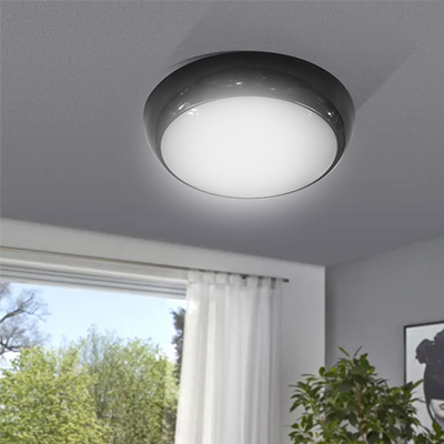 PLAFONNIER 2xE27 0830# BLACK