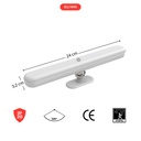 LAMPE CE RECHARGEABLE MULTI-FUNCTION LED1.5 W, 3000 K / 4000 K / 6500 K COLOR TEMPERATURE-TUNABLE, L. 240 X W. 32 X D. 53 MM, DC 5 V 800 mAh +Detecteur mouvement IP20 1050203890