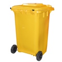 POUBELLE PLASTIQUE 360L JAUNE  Yellow