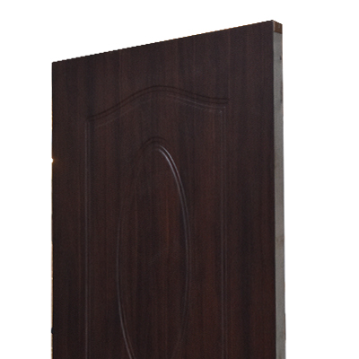 PORTE 2010x838mm RPD 40MM 3 PANEL OVAL TEXTURE WITH EDGE BAND DCF-RED WALNUT