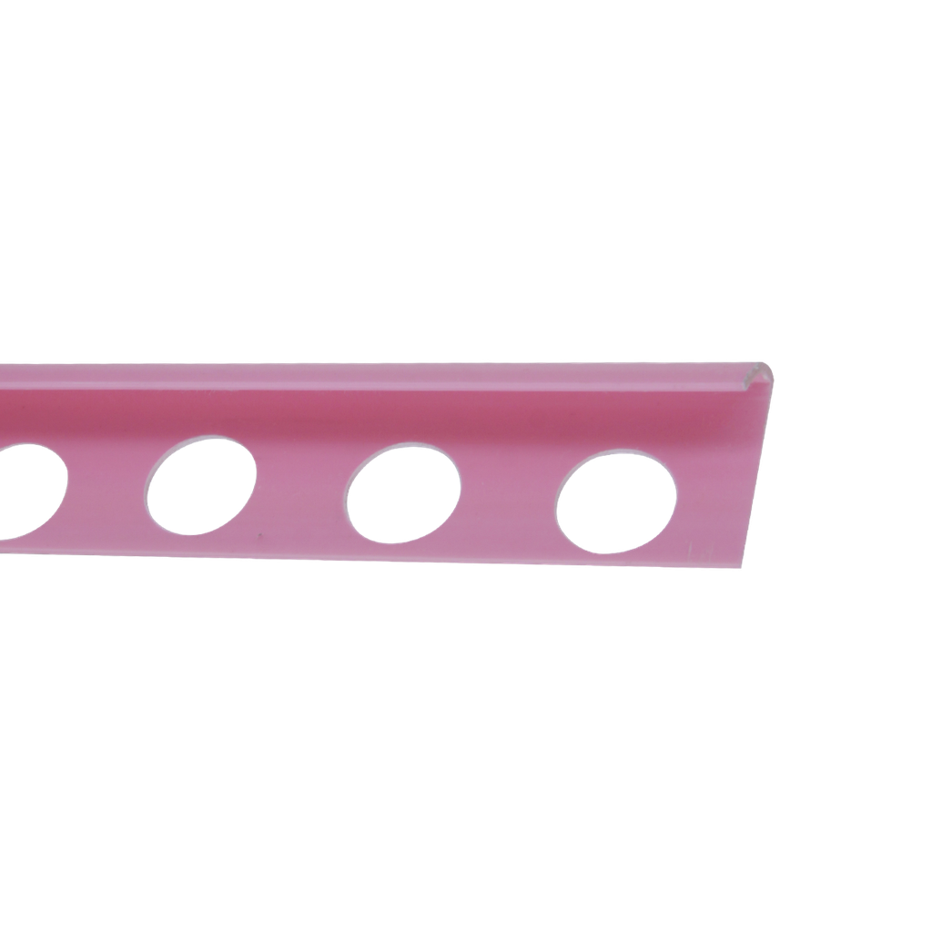 BAGUETTE D'ANGLE PVC 8MM 2.45M SC04 ROSE