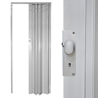 PORTE EXTENSIBLE EN PVC 203 X 88 CM  BLANC 2070603011