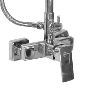 COMBINE DE DOUCHE AVEC ROBINETTERIE Integrée Douchette+mitigeur +Flexible Inox1,5m H1120*L350mm2110202431