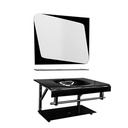 LAVABO EN VERRE 800x500x15mm  BLACK JH-3068 (2 ELMTS)