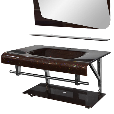 LAVABO EN VERRE 800x500x15mm (02ELEMENTS)JH-3060