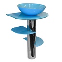 LAVABO EN VERRE 600x400x15mm (02ELEMENTS) JH-2021