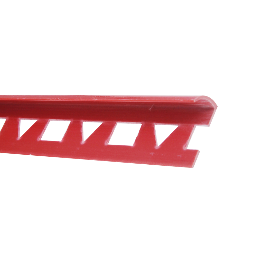 BAGUETTE D'ANGLE PVC 12mm ROUGE 2,45m DY006