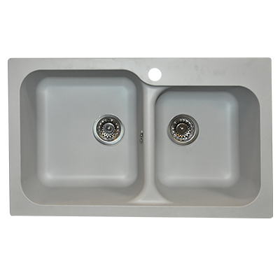 EVIER RESINE STKZ BEE 2C PLATINIUM 11084005
