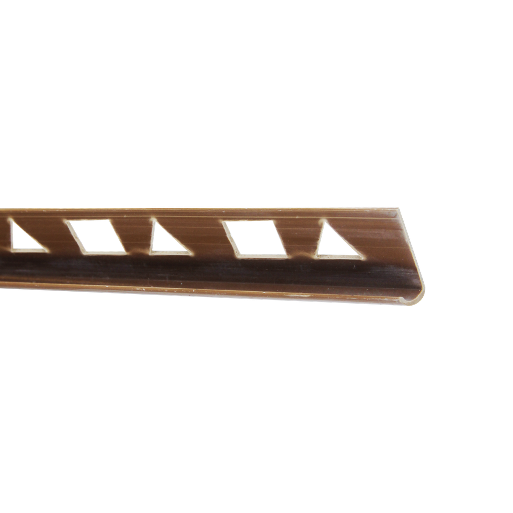 BAGUETTE D'ANGLE PVC 10mm 2,45m MARRON DY009