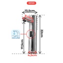 ROBINET LAVABO INFRAROUGE CORPS INOX A2 304 1 FLEXIBLE INOX1010103074