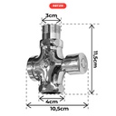 ROBINET PRESTO URINOIRE  LAITON 1" 40MM HL-8352 1" M023206