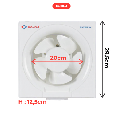 EXTRACTEUR D'AIR 200MM Maxima - White BAJAJ 250402 (DSTK)