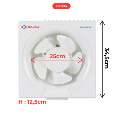 EXTRACTEUR D'AIR 250MM Maxima - White BAJAJ 070049 (DSTK)