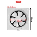 EXTRACTEUR D AIR  40 W ø350/250MM 220V/50HZ 800M³/H CE 1101104104