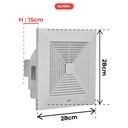 EXTRACTEUR D AIR 30 WCE APPROVAL, 220 V/50 HZ, 30 W, AIR FLOW 130 M3/H, D132MM WHITE  1101104117