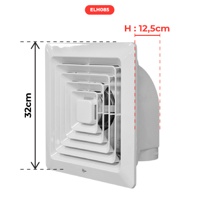 EXTRACTEUR D AIR 
30 W
CE APPROVAL, 220 V/50 HZ, 30 W, AIR FLOW 130 M3/H, PP & ABS MATERIAL, WHITE  1101104118