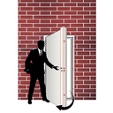 PORTE MET OUVERTURE GAUCHE EXT BLANC  2050x960 mm JC-S6039 U986234